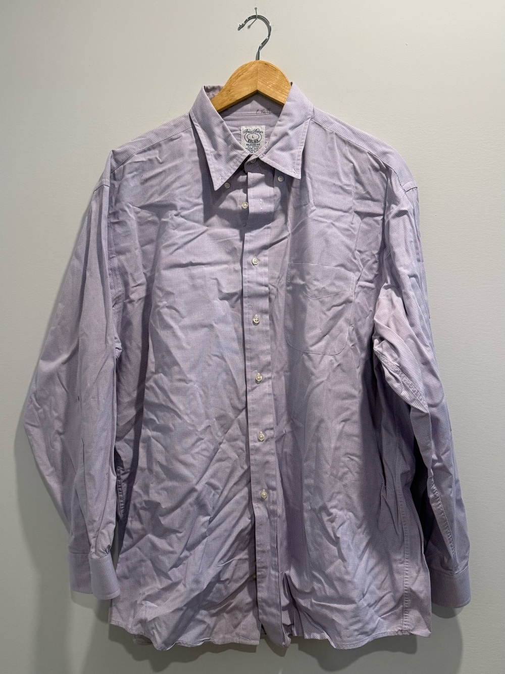 Brooks Brothers Lavender Button-Down Dress Shirt